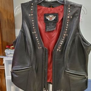 Harley Davidson women genuine leather vest